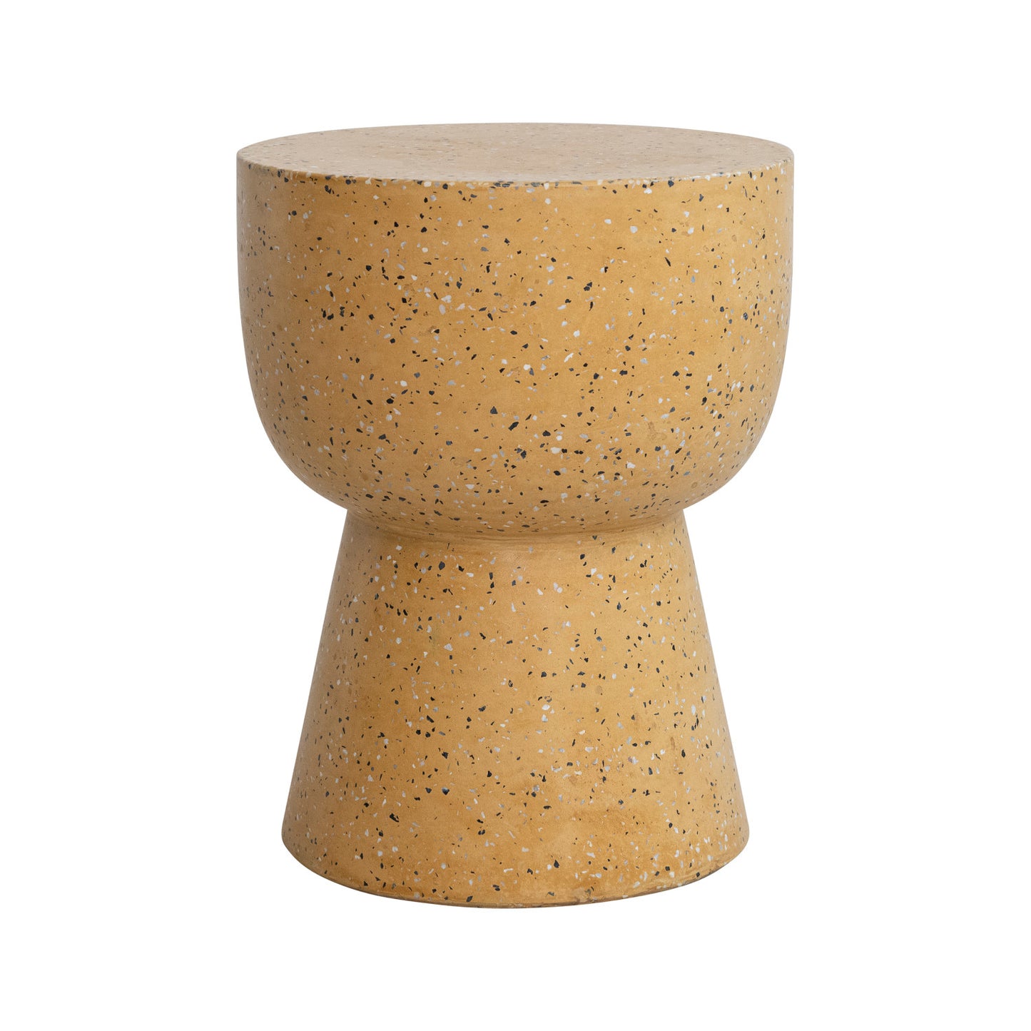 Terrazzo Table/Stool, Mustard & Multi Color