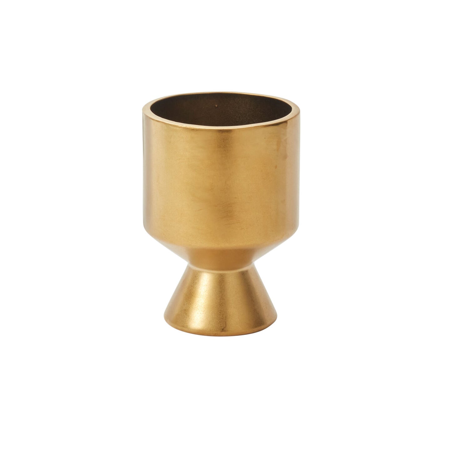 GOLD DE VIL CERAMIC POT 4.5"X6.25"