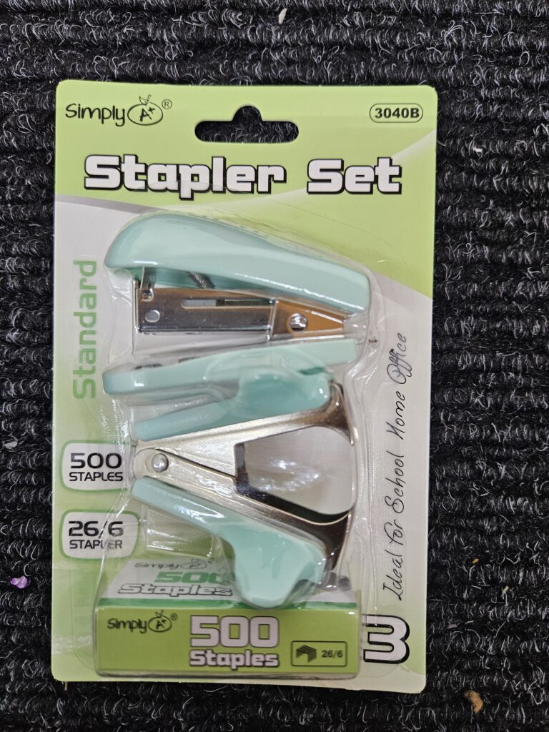 Set Mini Grapadora y Grapas - Colección Pastel