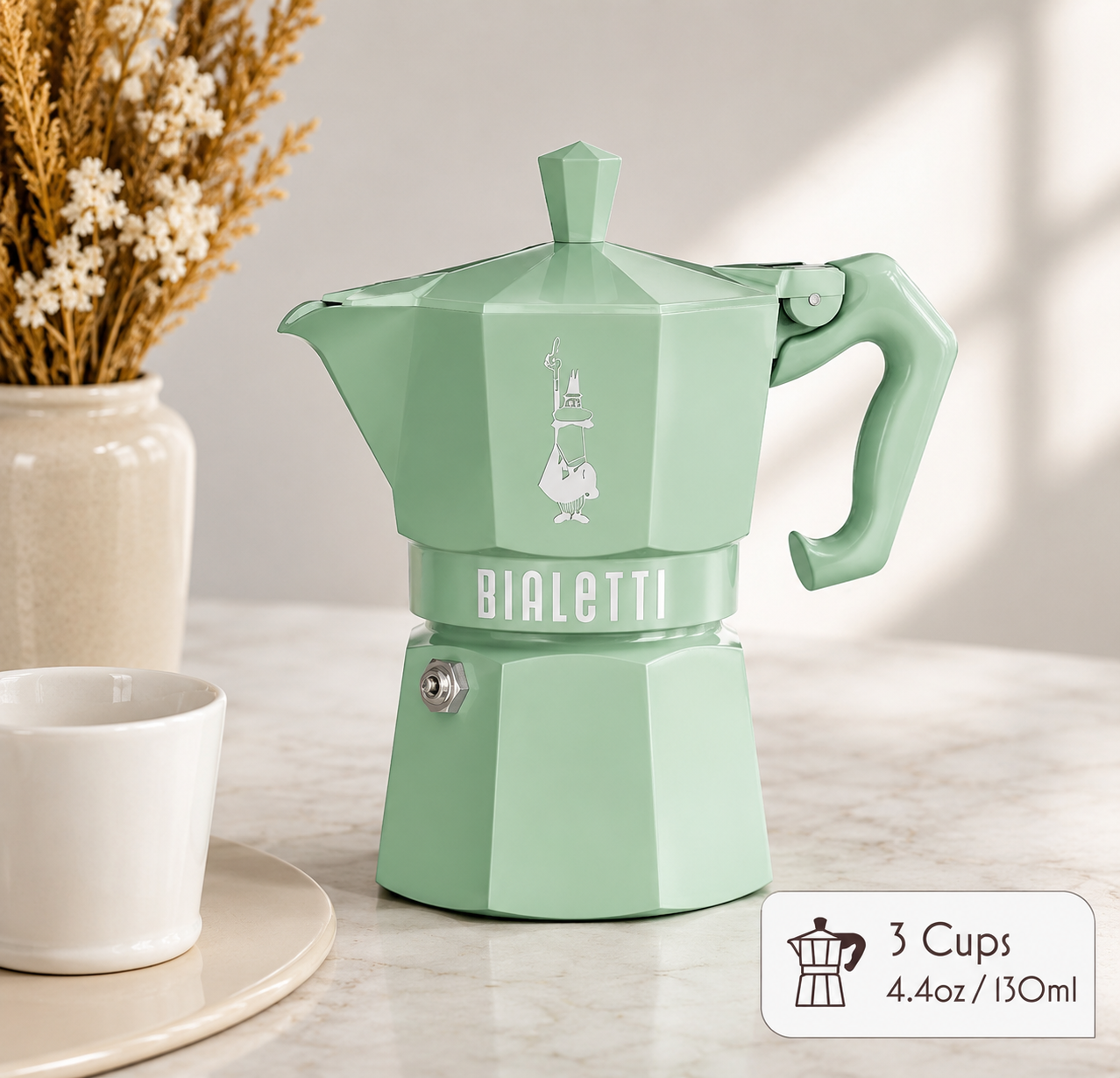 MOKA EXCLUSIVE 3 CUP GREEN