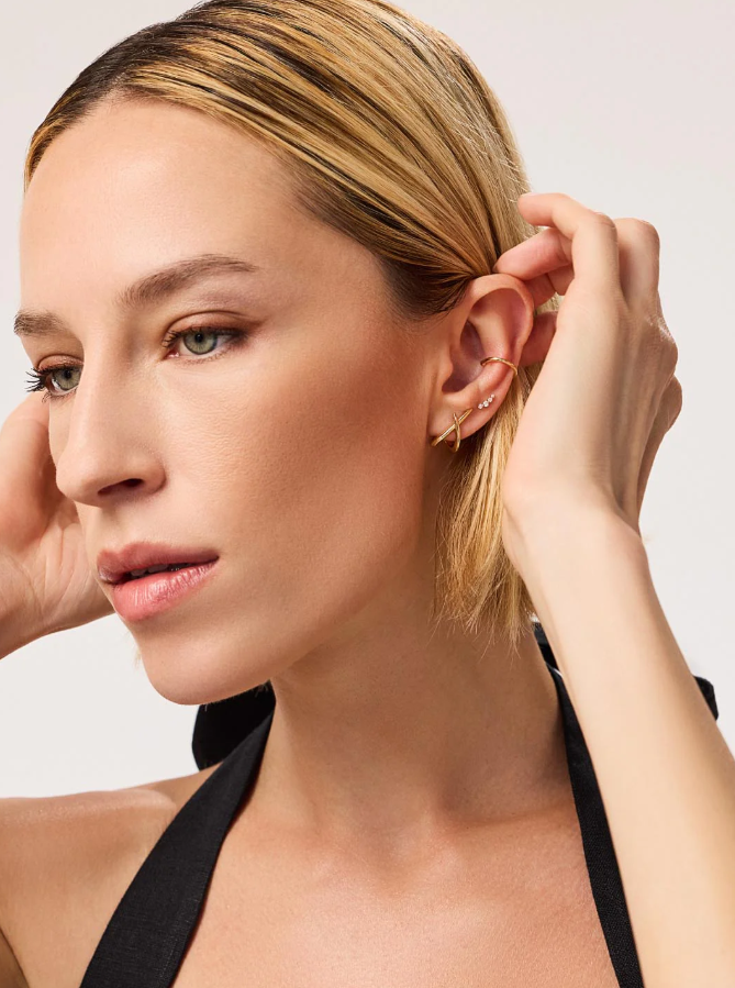 ANA LUISA GOLD STUD EARRINGS-SLOANE