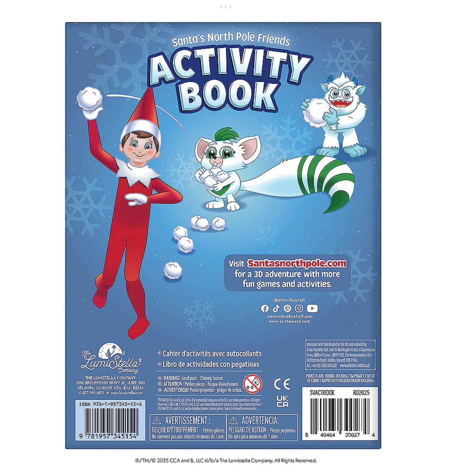 Santaverse Santas North Pole Friends Activity Bo