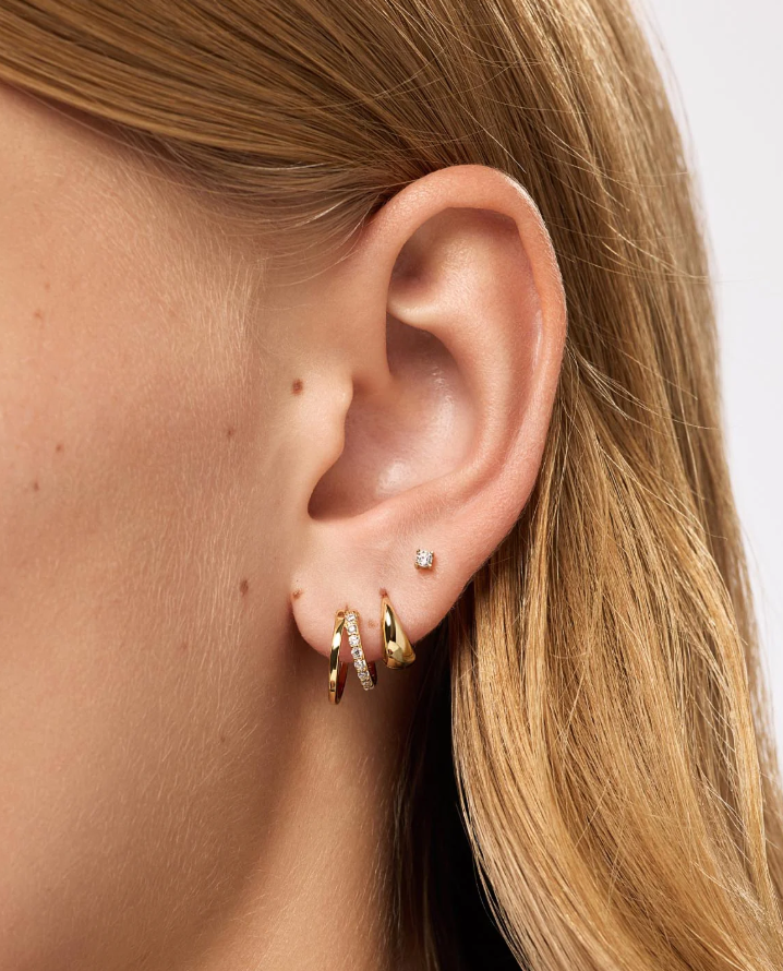 ANA LUISA BOUBLE HOOP EARRINGS-TODA