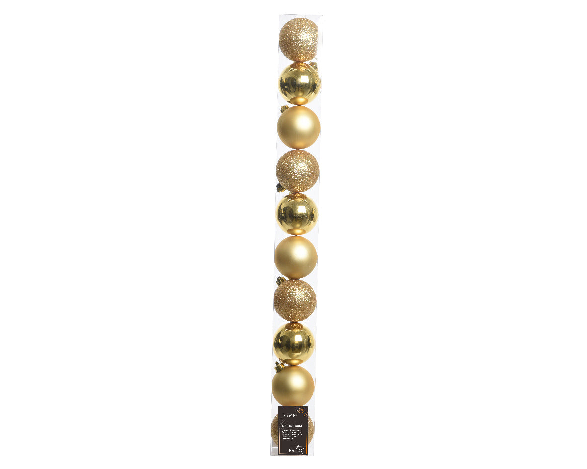 BAUBLES POLST TUBE 10 2.4IN DORADAS