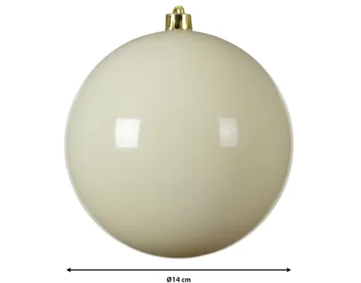 BAUBLES SHATTERPROOF SHINY-WOOL WHITE