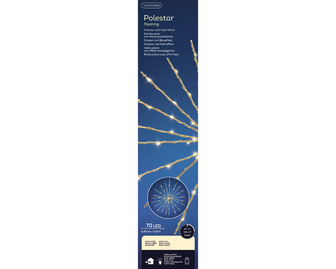 MICRO LED POLESTAR LIGHTS-GOLD WW
