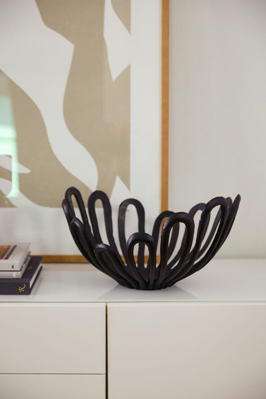 ALTAMONTE METAL BOWL- BLACK
