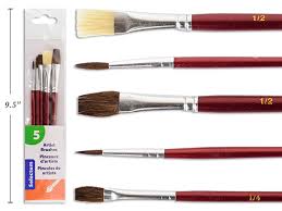 Art Brush Set Pinceles - 5 ct