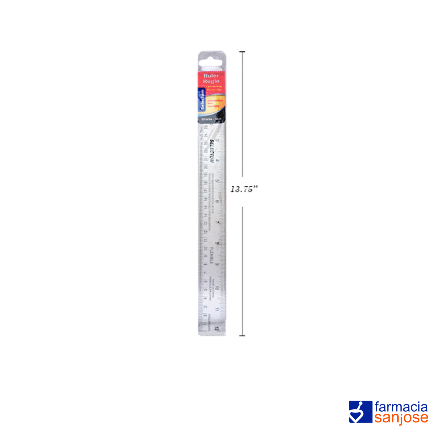 Selectum Ruler Stainless Steel 12"
