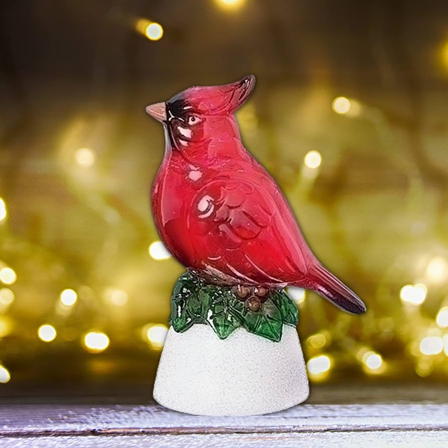 3.25H LED CARDINAL GLITTER