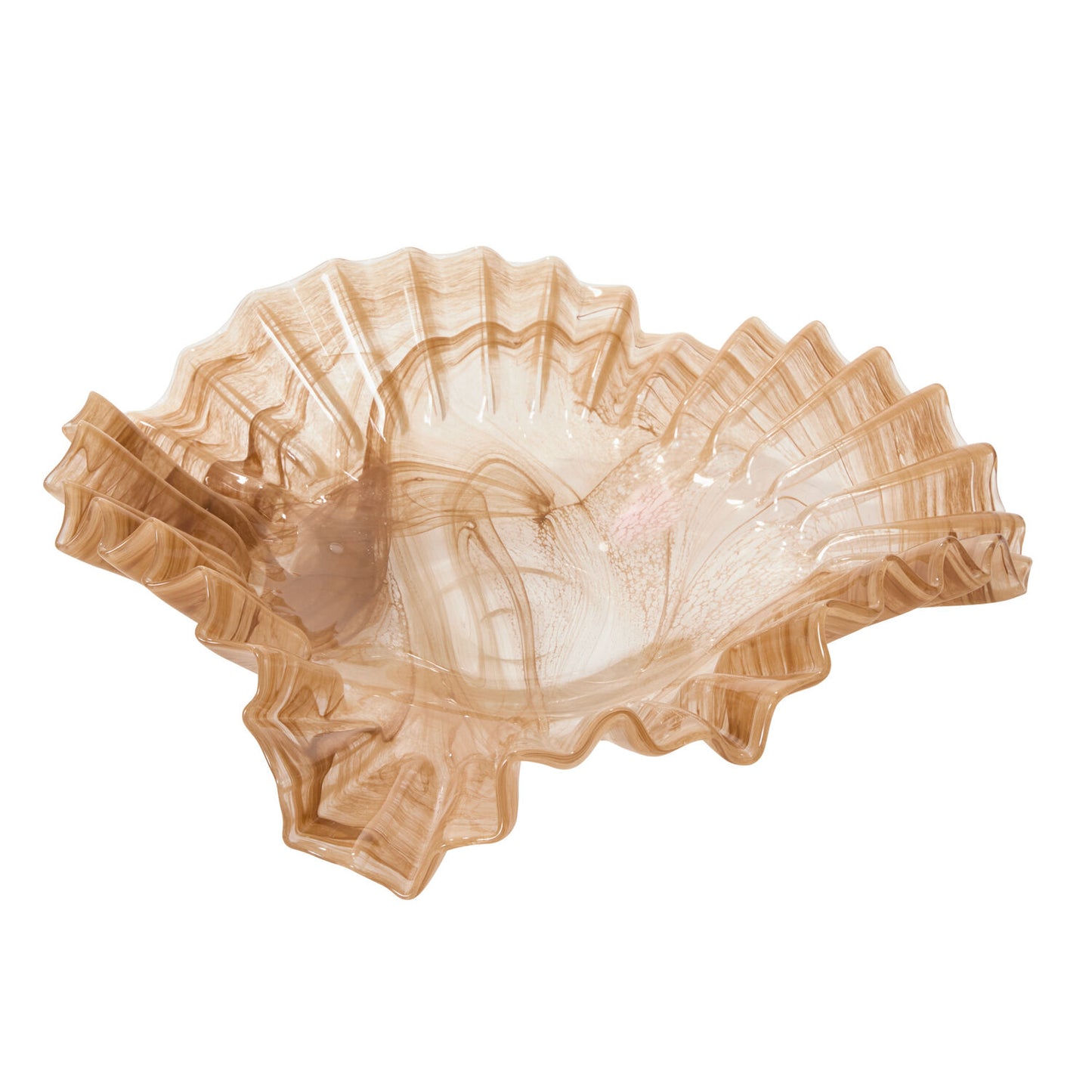 PLEATED GLASS BOWL