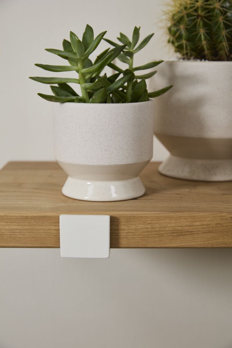 NEUTRAL PASADENA CERAMIC POT OFF-WHITE 4.5"X4.25"
