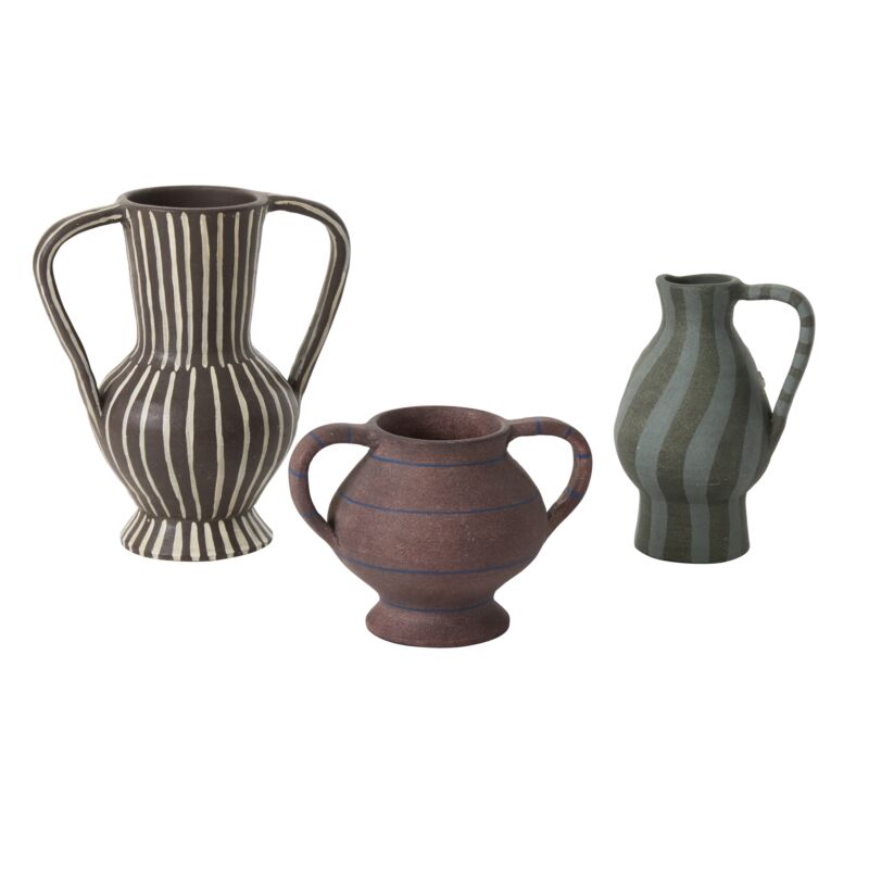 RHYSA VASE TURQUOISE 4.25" X 7"