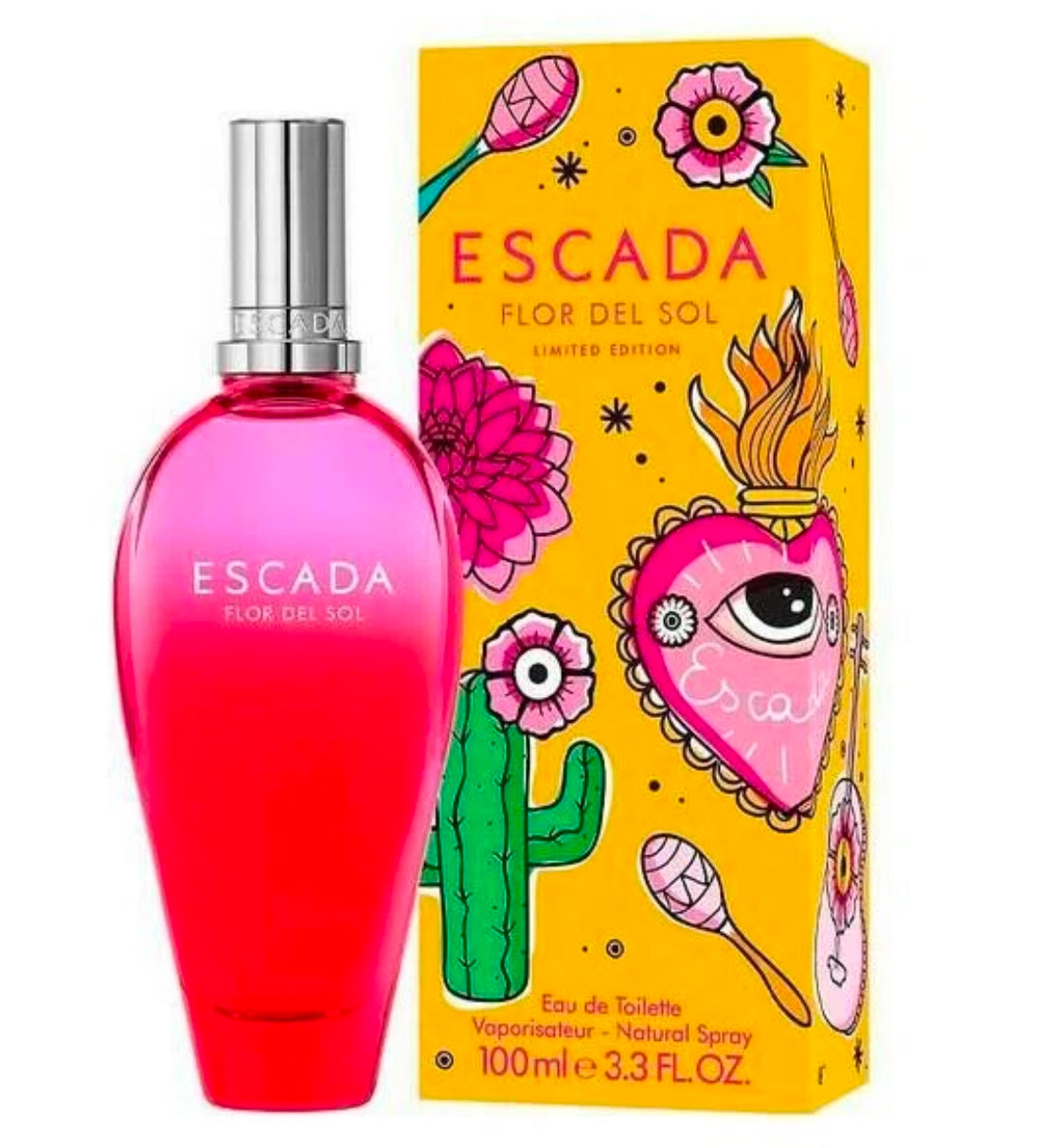FLOR DEL SOL, ESCADA, LIMIT EDITION 3.3 OZ EDT