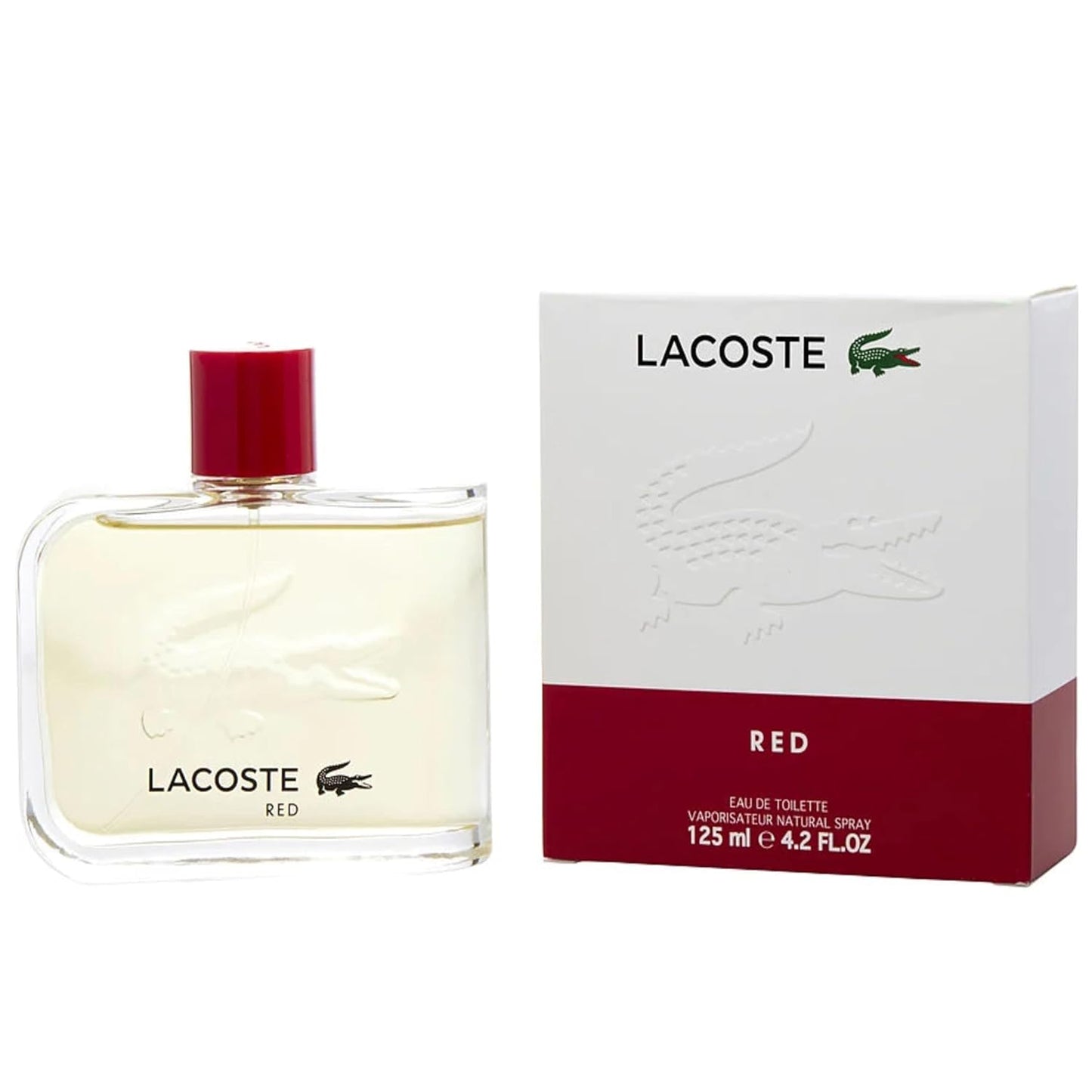 RED LACOSTE 4.2 OZ. EDT