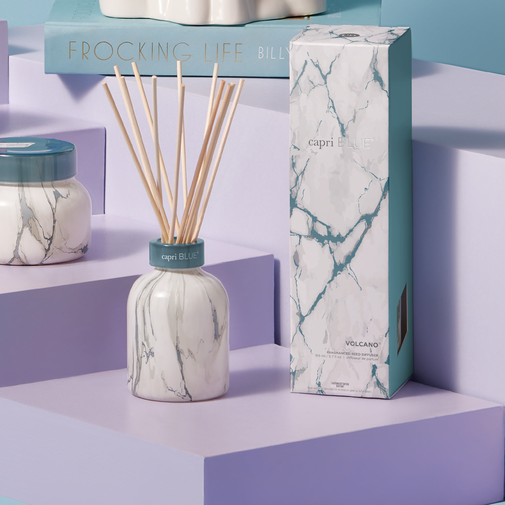 Volcano Modern Marble Petite Reed Diffuser 5.7oz