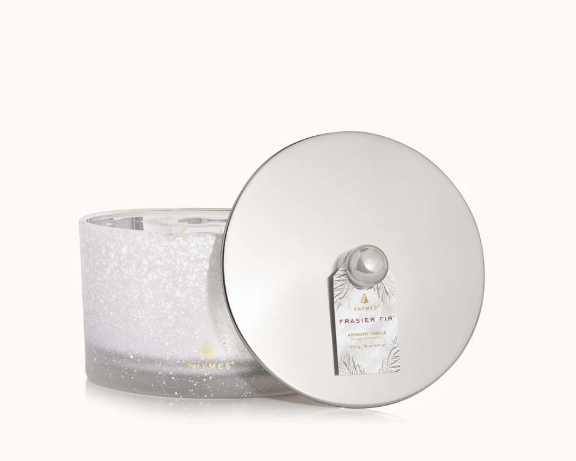 Frasier Fir Flocked 3-Wick Poured Candle 18 oz