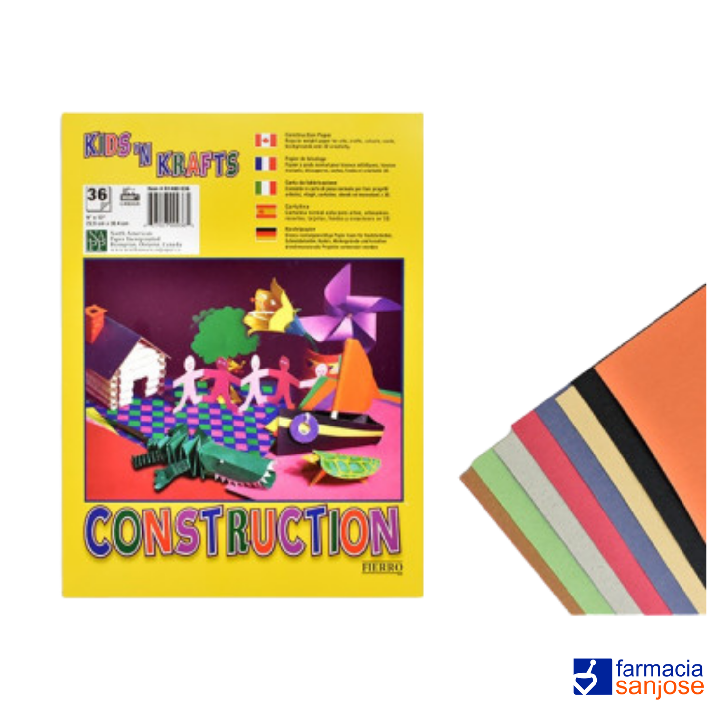 Construction Paper Pad 36 Hojas