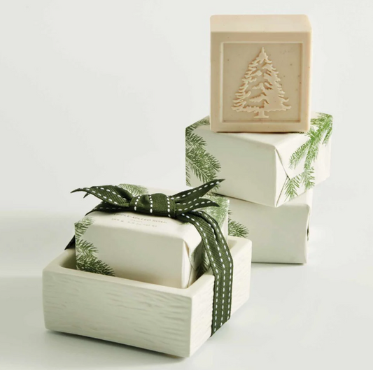 FRAISER FIR BAR SOAP & DISH SET