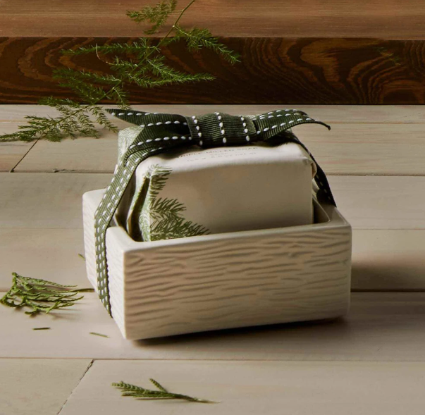 FRAISER FIR BAR SOAP & DISH SET