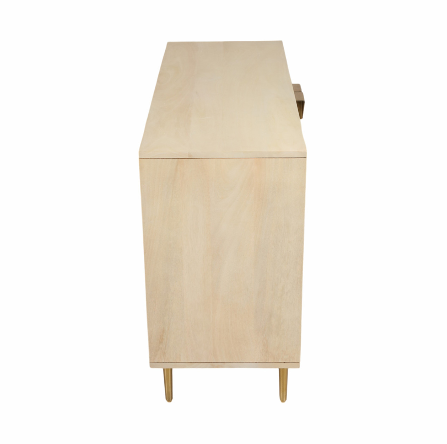 TARANTO WHITE WASH WOOD CHEST 40 "