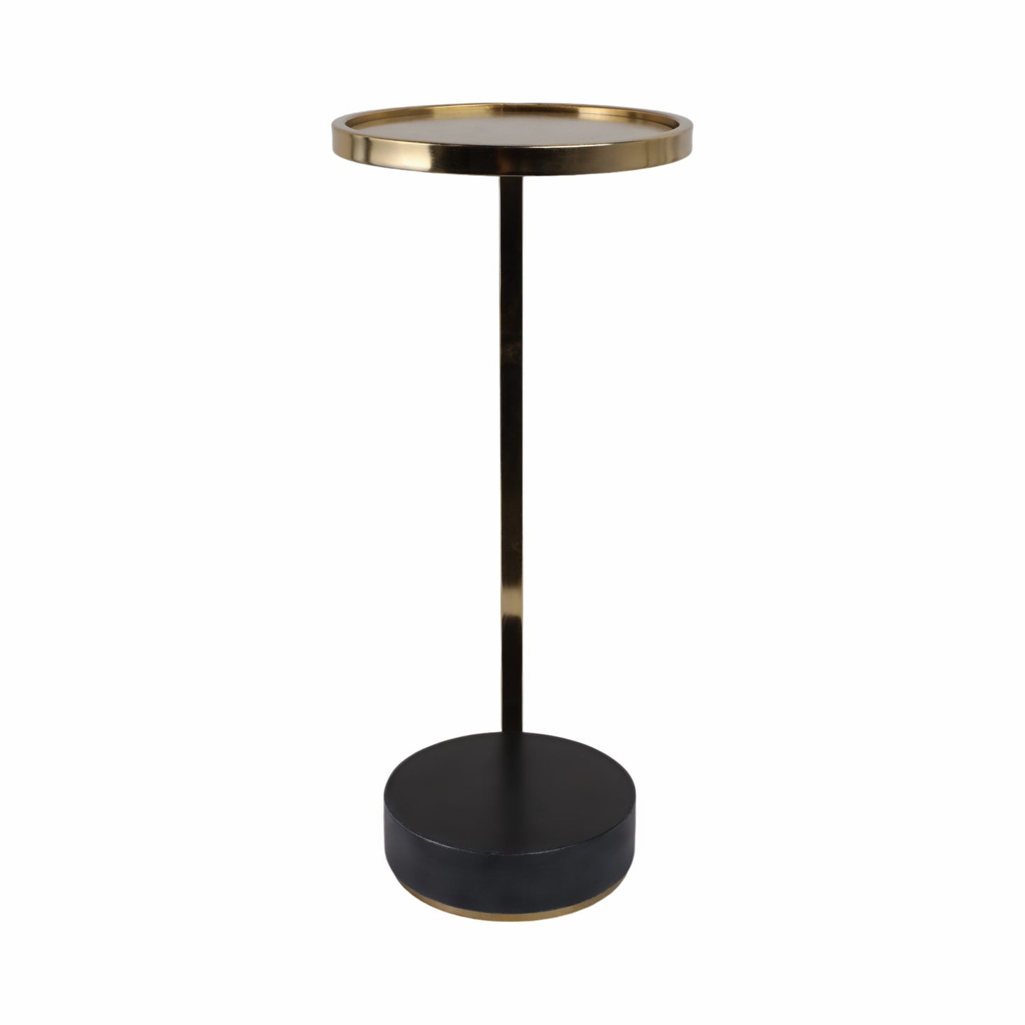 DRACO MARBLE AND GOLD FINISH ACCENT TABLE 24"