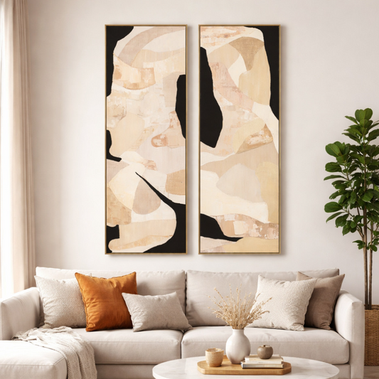 HANDPAINTED WALL ART VALENCIA SET  22''X70''