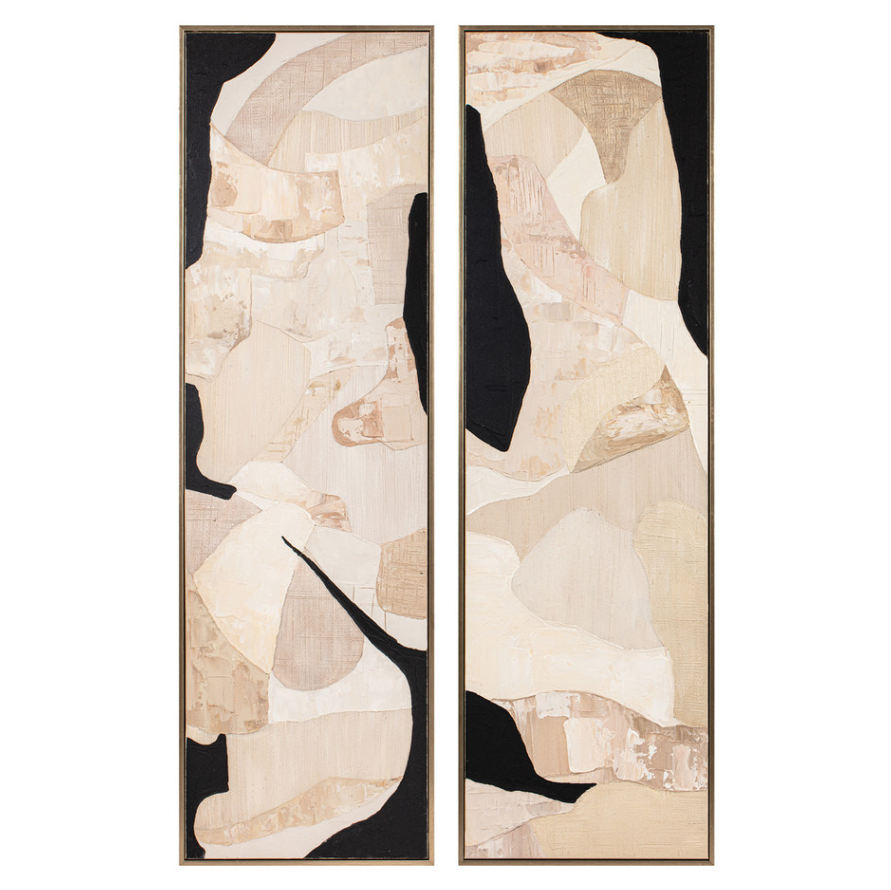 HANDPAINTED WALL ART VALENCIA SET  22''X70''