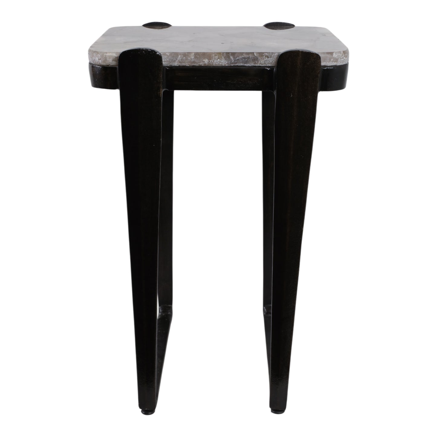 ROLLA SMOKY QUARTZ TOP ACCENT TABLE 24''
