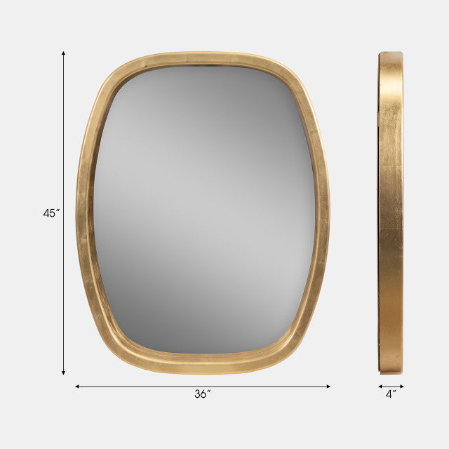 36'' X 45" GOLD LEAF MIRROR