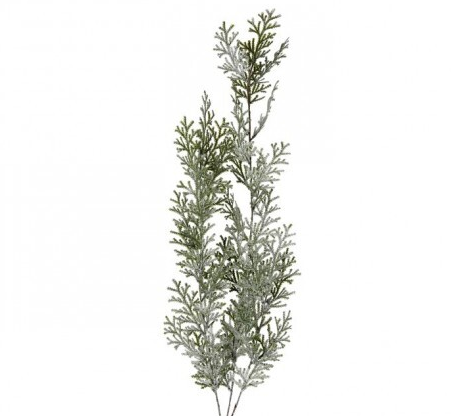 32" FROSTED HANGING CYPRUS SPRAY