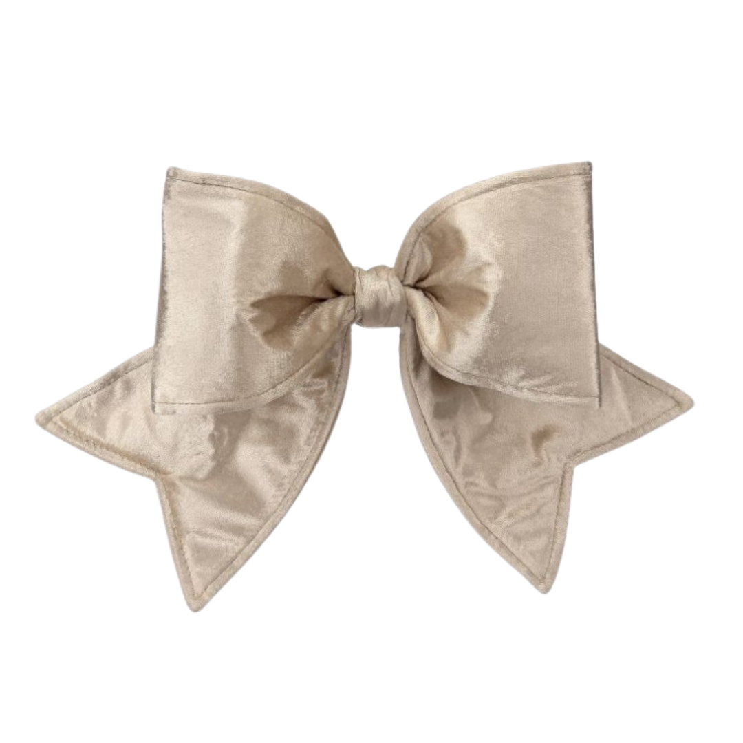 CHAMPAGNE 16" OUTDOOR VELVET UV BOW