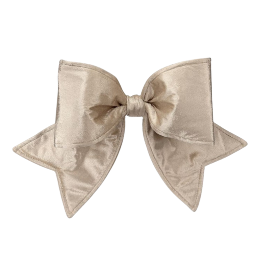 CHAMPAGNE 16" OUTDOOR VELVET UV BOW