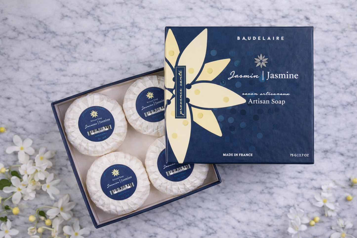 PROVENCE SANTÉ GIFT BOX 4 BAR 2.7 OZ-JASMINE