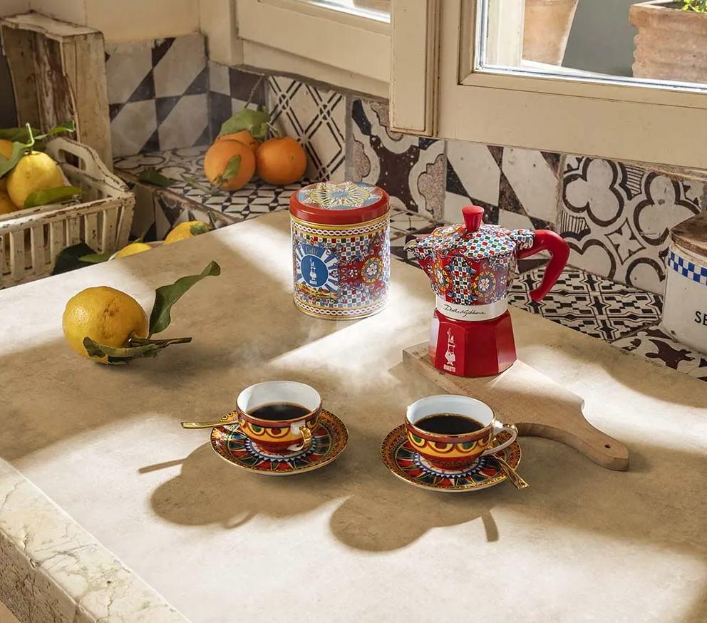 BIALETTI x DOLCE & GABBANA MOKA EXPRESS MEDIUM 3 CUPS- SICILIAN CART