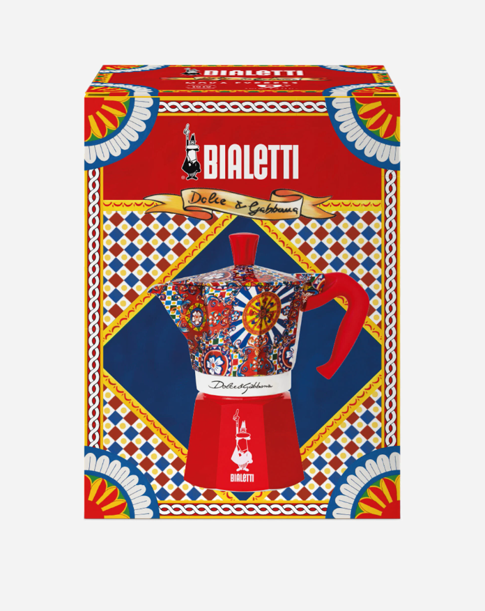 BIALETTI x DOLCE & GABBANA MOKA EXPRESS MEDIUM 6 CUPS- SICILIAN CART