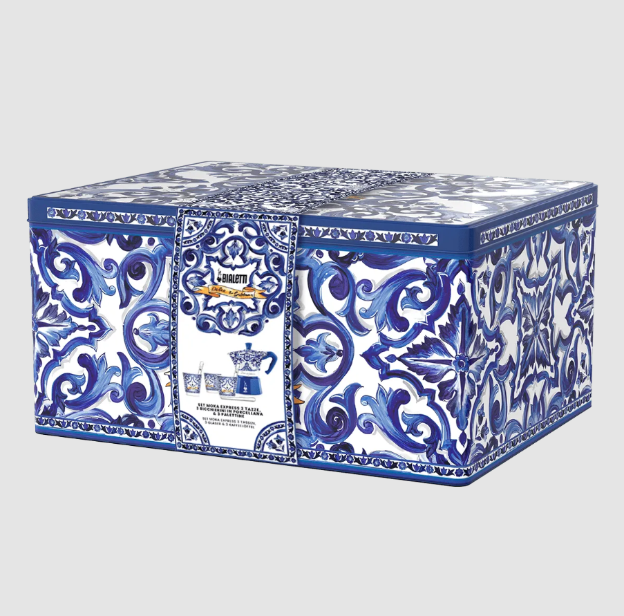 MOKA 2CUP+GIFT SET D&G BLU MED