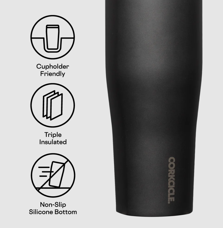 CORCKCICLE PROTEIN SHAKER CERAMIC SLATE 30OZ