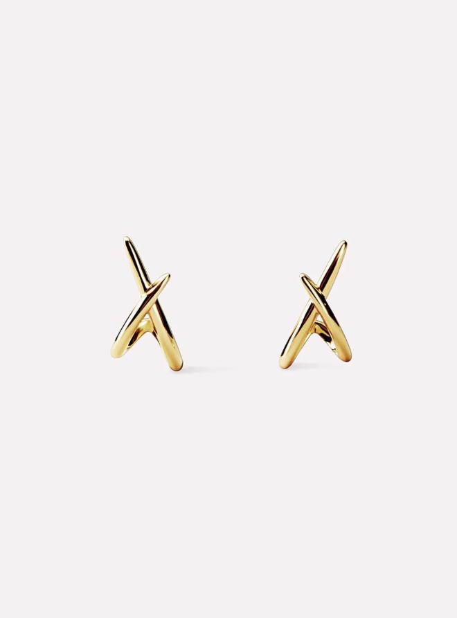 ANA LUISA GOLD STUD EARRINGS-SLOANE