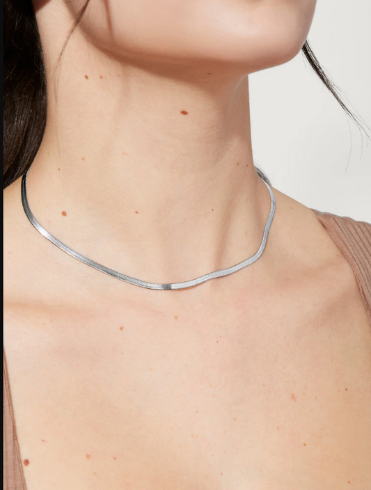 ANA LUISA INA SILVER NECKLACE