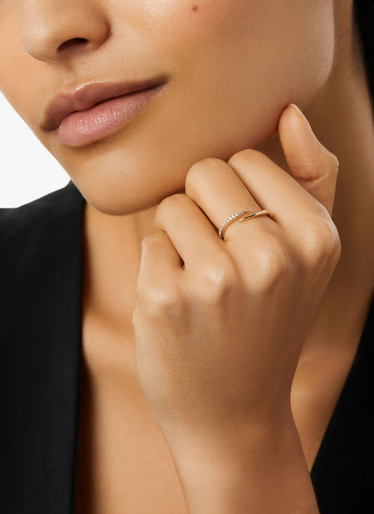 ANA LUISA CLAW RING- OREN SIZE 6