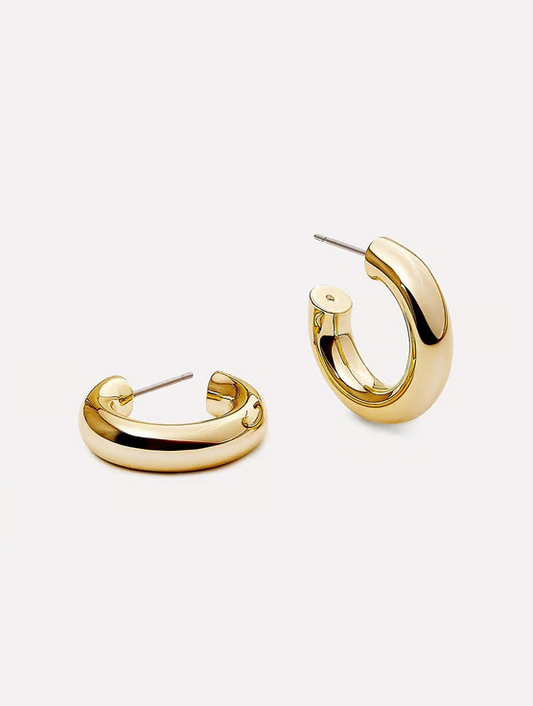 ANA LUISA SMALL GOLD HOOP EARRINGS- TIA MINI GOLD