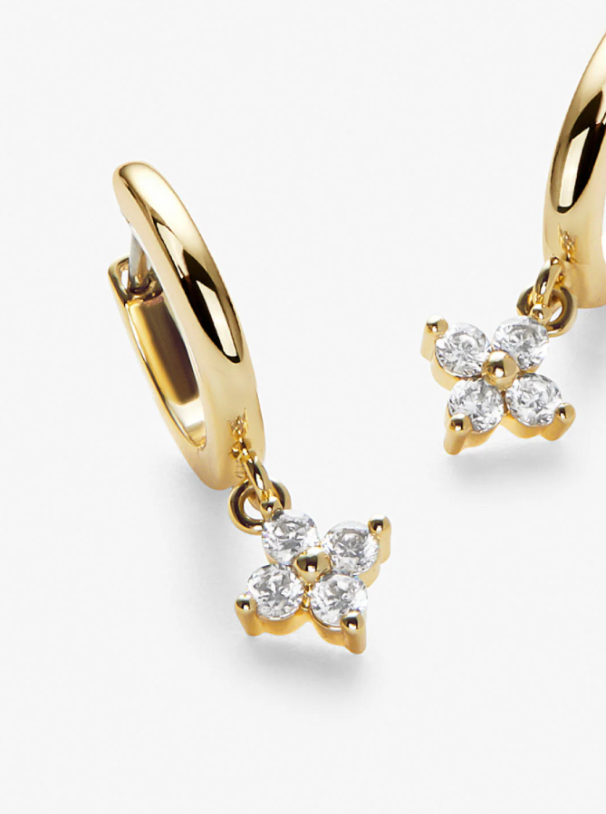 ANA LUISA GOLD HUGGIE HOOP EARRINGS-ANGELA