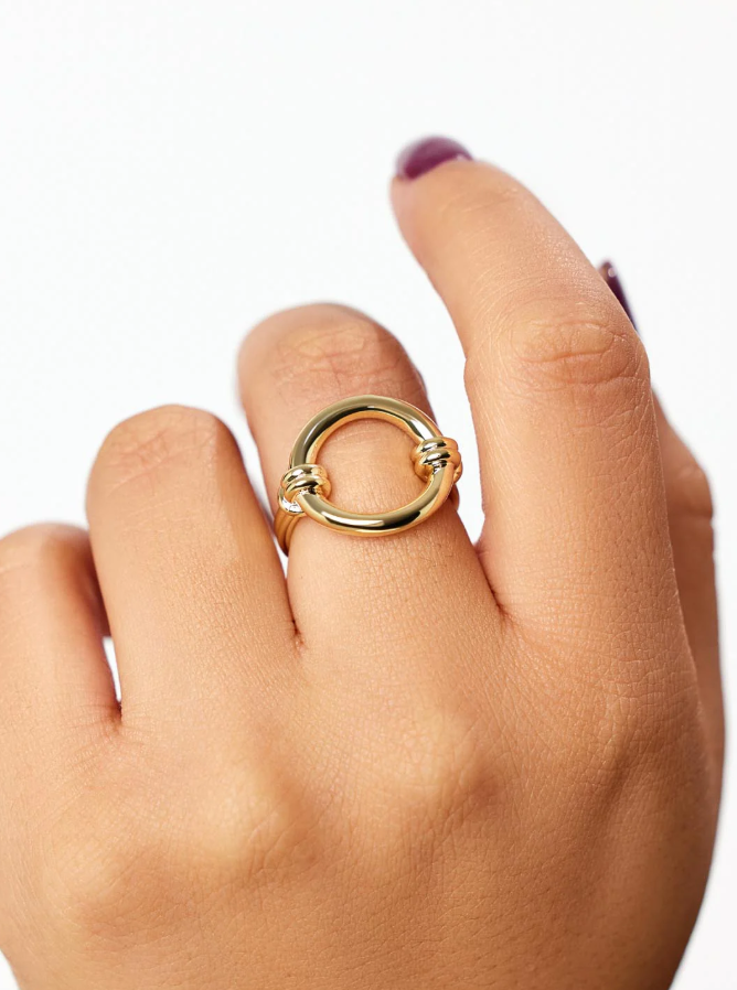 ANA LUISA REMI GOLD RING SIZE 7