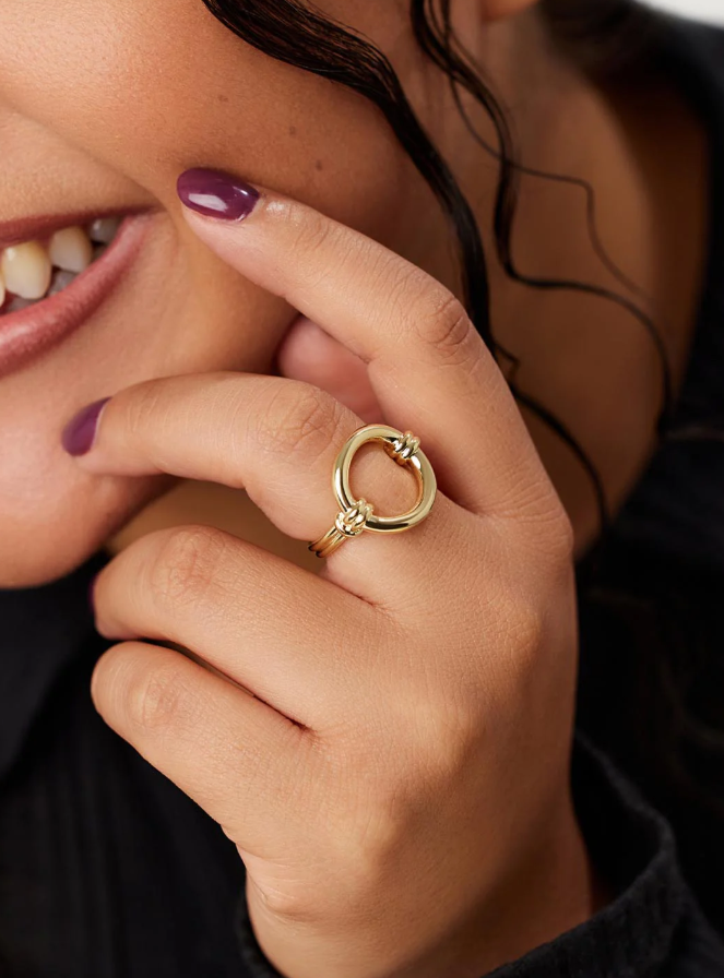 ANA LUISA REMI GOLD RING SIZE 7