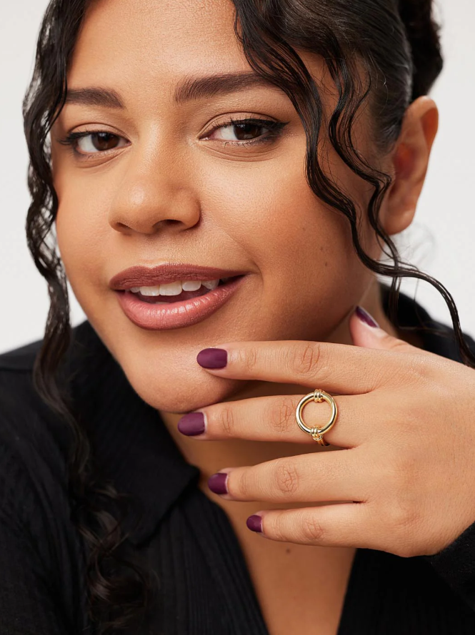 ANA LUISA REMI GOLD RING SIZE 6