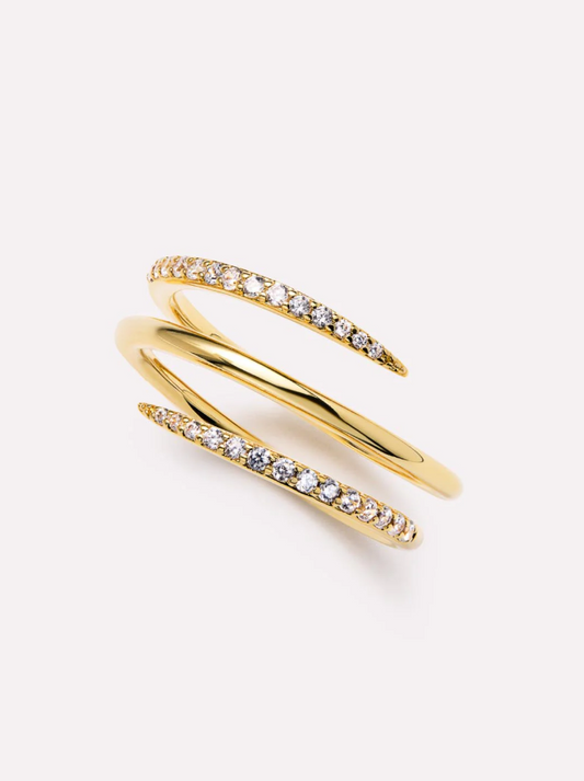 ANA LUISA OREN TRIPLE GOLD RING SIZE 7
