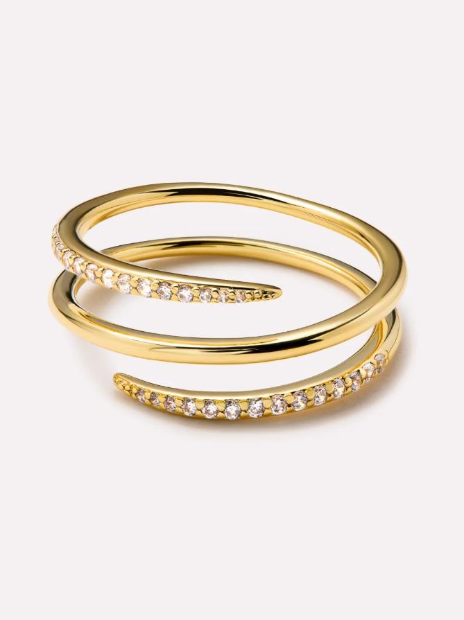 ANA LUISA OREN TRIPLE GOLD RING SIZE 7