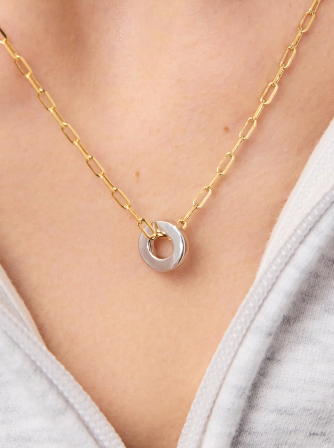 ANA LUISA GOLD PENDANT NECKLACE- JASPER