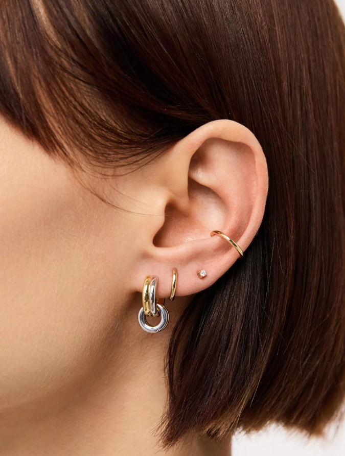 ANA LUISA HUGGIE EARRINGS-ASHER DROP